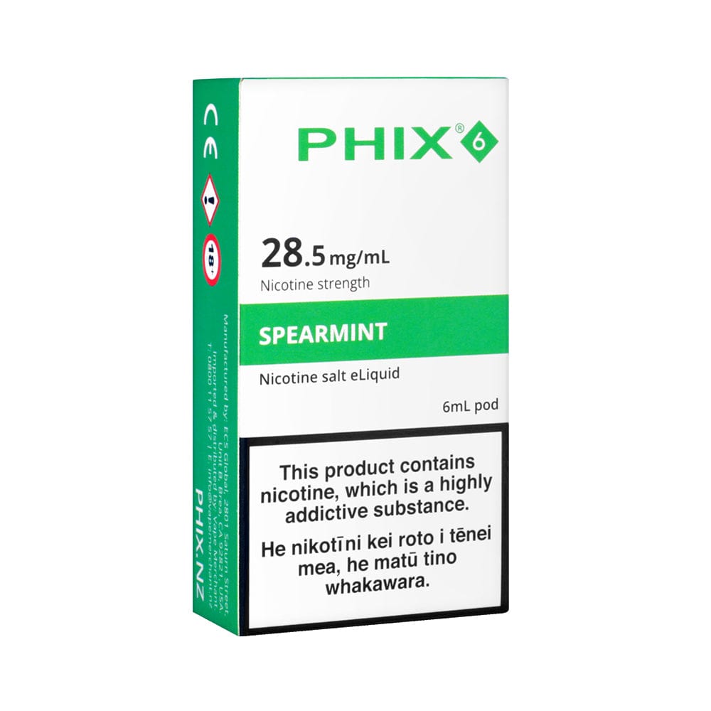 PHIX 6 Spearmint Pod Vape Shop NZ 