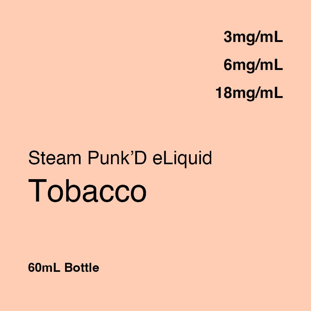 Steam Punk'D Tobacco E-Liquid | Vape Shop NZ Vape Merchant Steam Punk'D Tobacco E-Liquid | Vape Shop NZ Vape Merchant