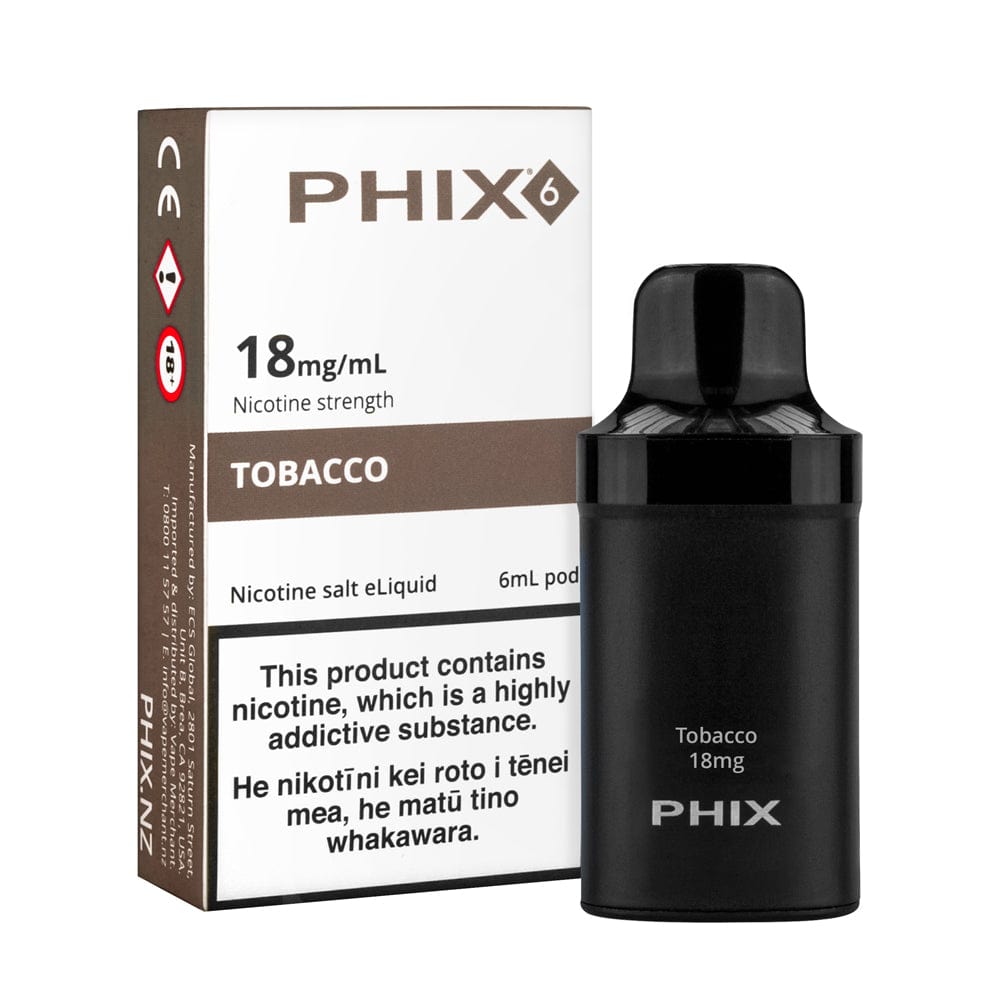 PHIX 6 Tobacco Pod Vape Shop NZ Australia