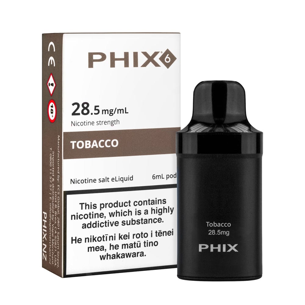 PHIX 6 Tobacco Pod Vape Shop NZ Australia