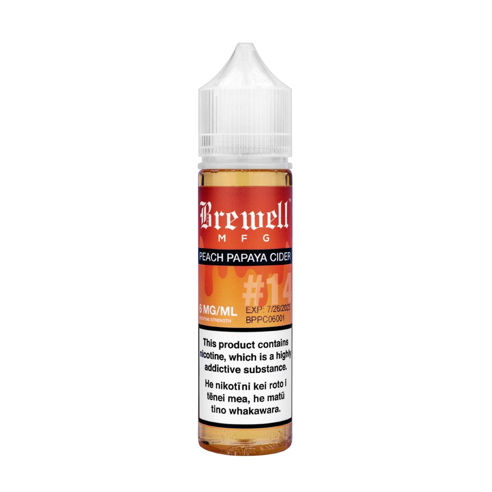 Brewell Peach Papaya Cider E-Liquid Vape Shop NZ Australia