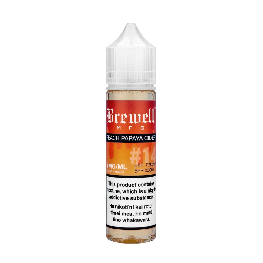 Brewell Peach Papaya Cider E-Liquid Vape Shop NZ Australia