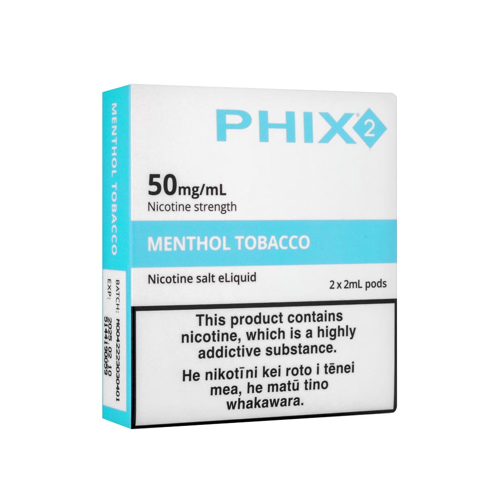 PHIX Tobacco Menthol Disposable Pods NZ