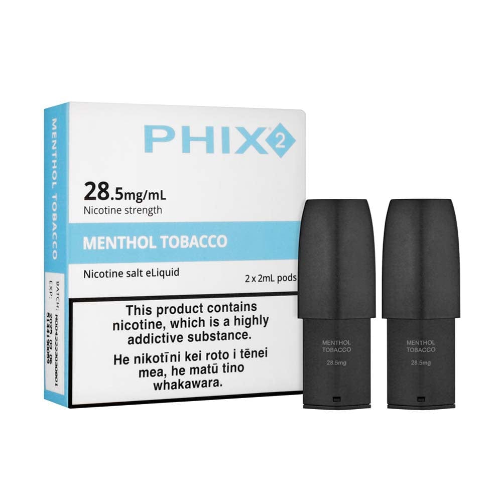 PHIX Tobacco Menthol Disposable Pods NZ