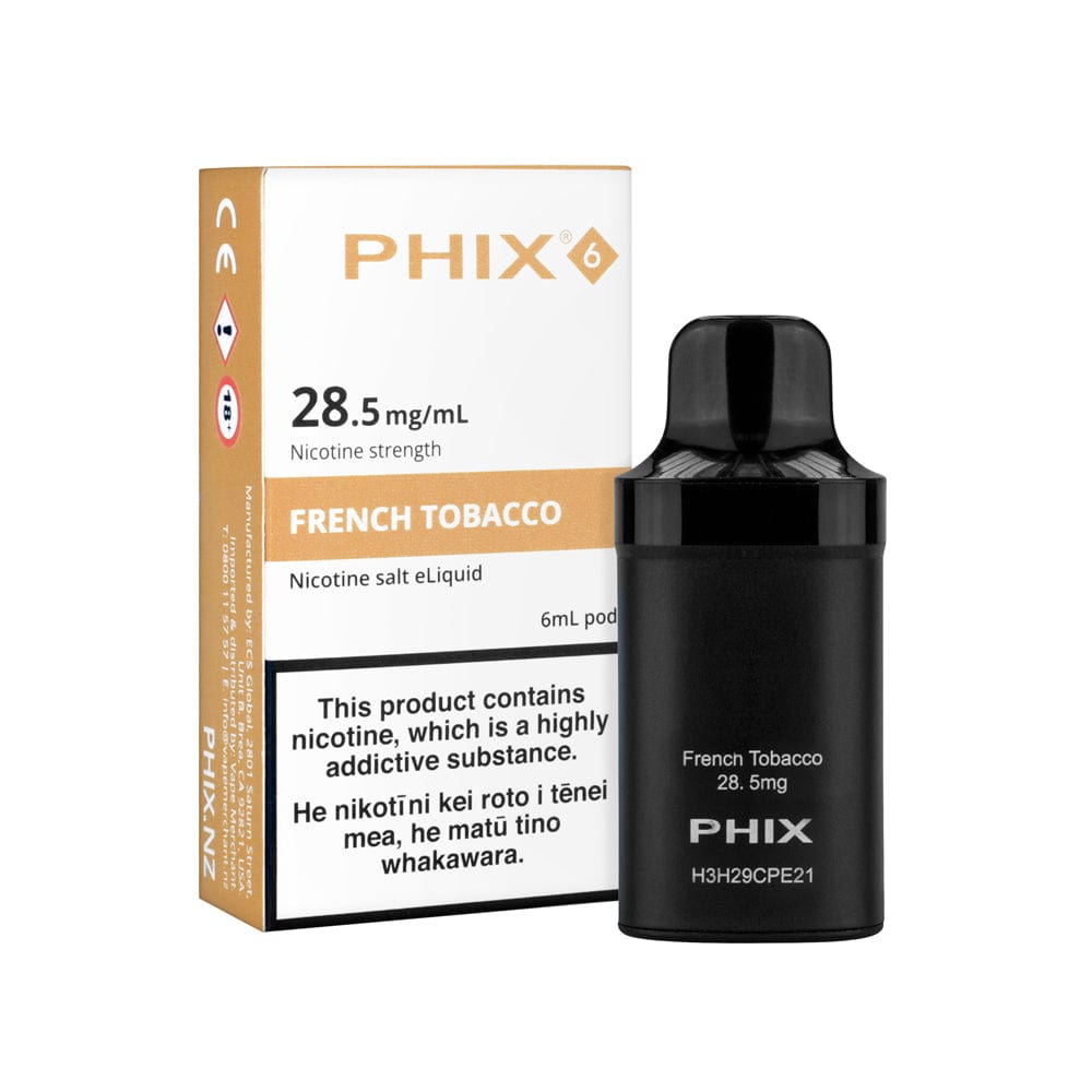 PHIX 6 French Tobacco Disposable Pods NZ