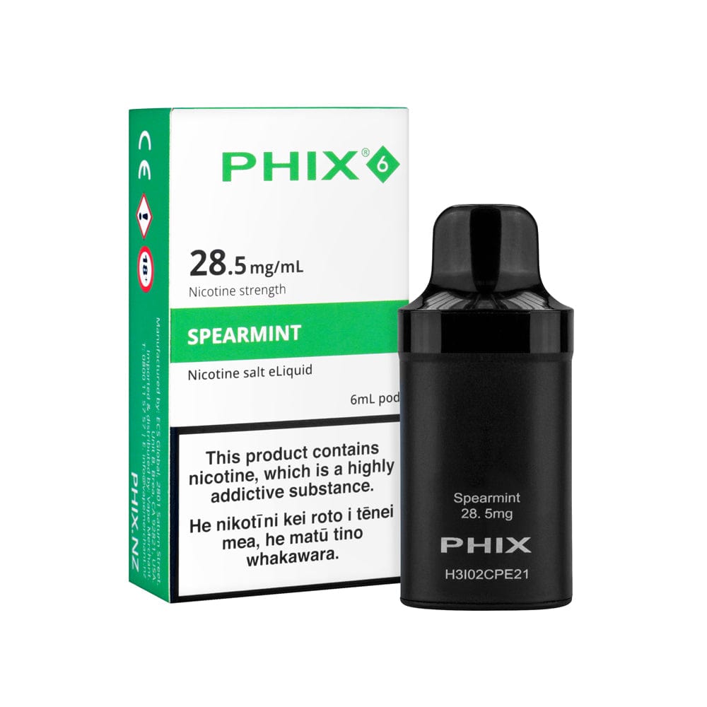 PHIX 6 Spearmint Pod Vape Shop NZ 