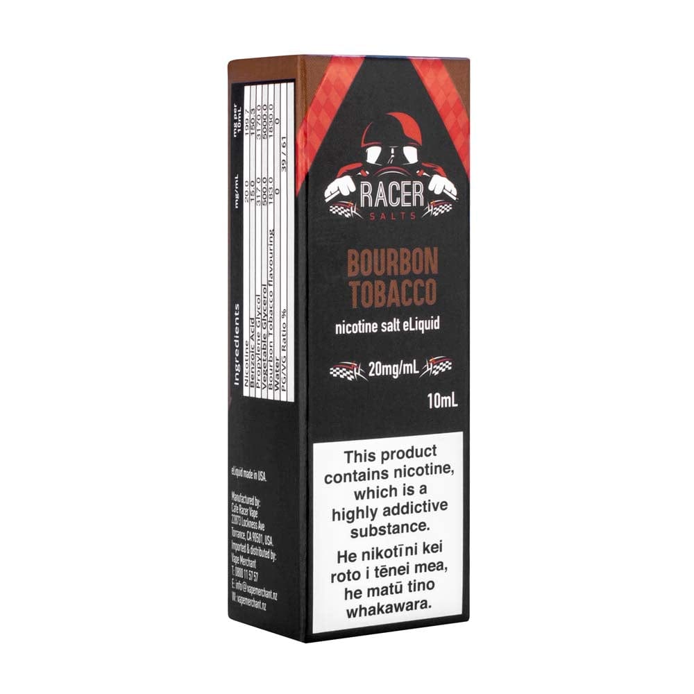 Racer Bourbon Tobacco E-Liquid Vape Shop NZ