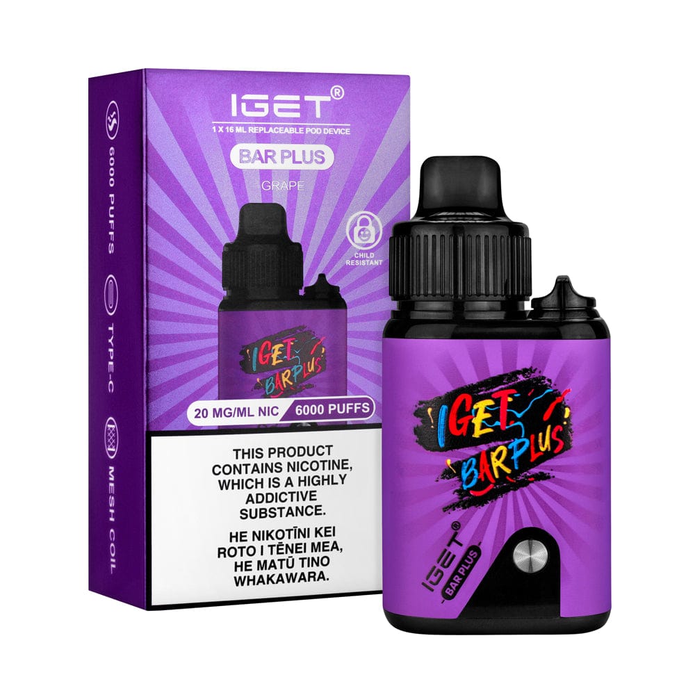Shop IGet Bar Plus Starter Kit up to 6,000 puffs! Vape Merchant