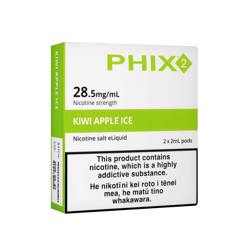 Shop PHIX Kiwi Apple Ice Disposable Pods NZ – Vape Merchant