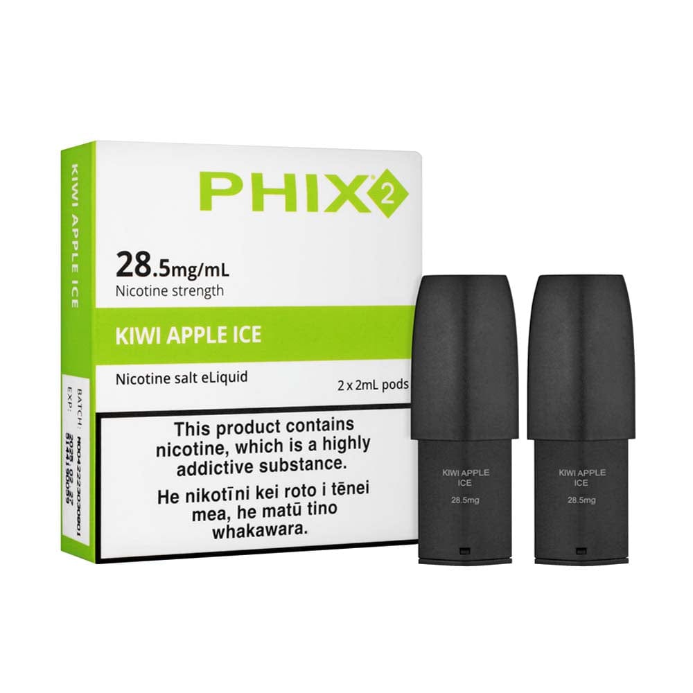 PHIX Kiwifruit Apple Ice Disposable Pods NZ