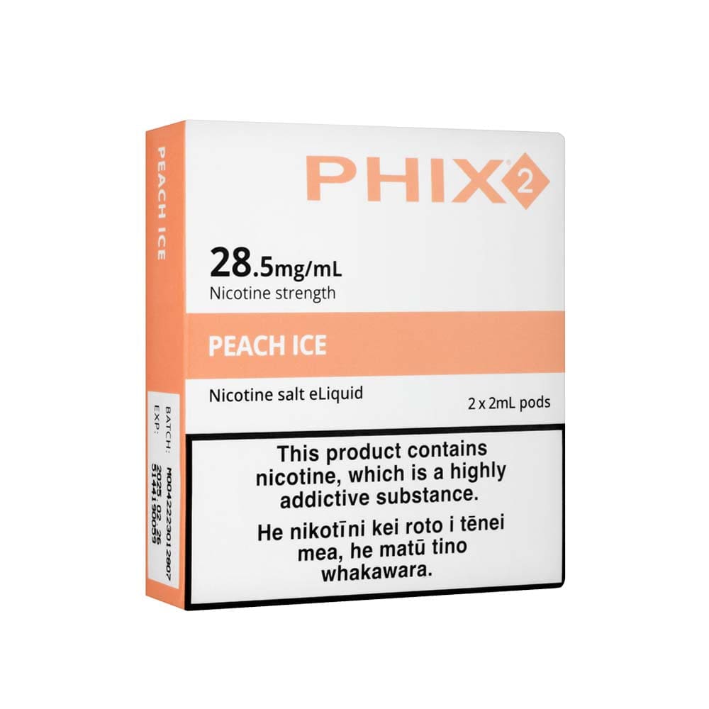PHIX Peach Mint Disposable Pods NZ