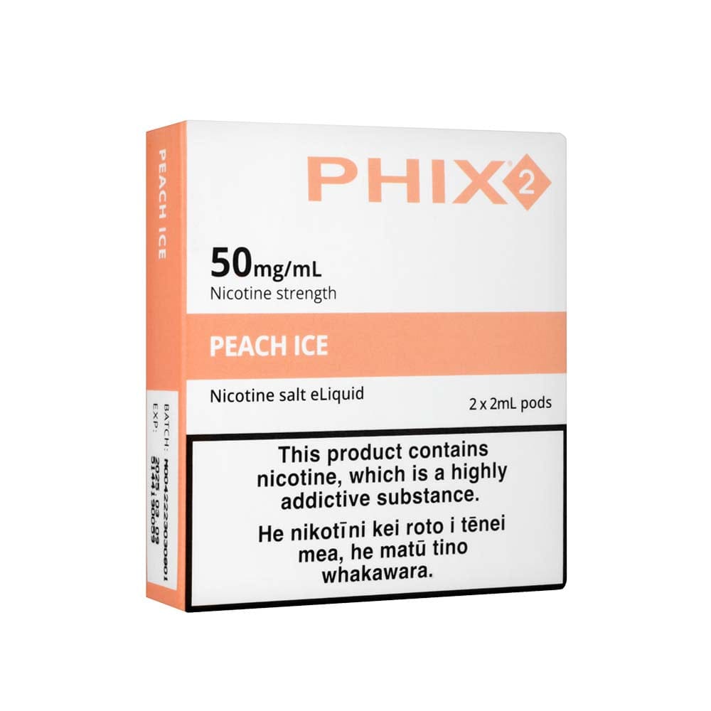 PHIX Peach Ice Disposable Pods NZ