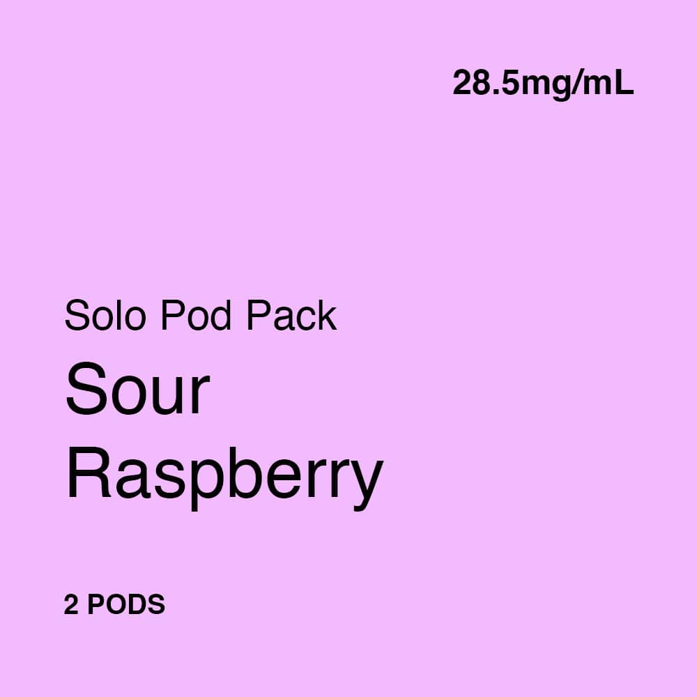 Solo Raspberry Shop Solo Sour Raspberry Pods | Vape Merchant