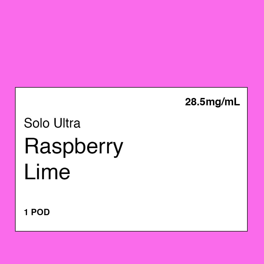 Solo Ultra Pod – Raspberry Lime – Vape Merchant