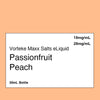 Vorteke Maxx Salts Passionfruit Peach Vape Shop NZ Australia